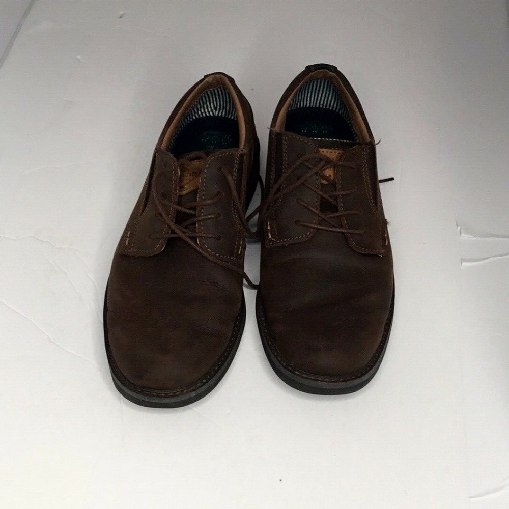 Nunn Buss Mens Brown Comfort Gel Memory Foam Shoes